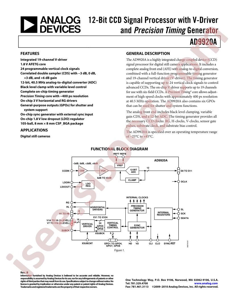 AD9920A