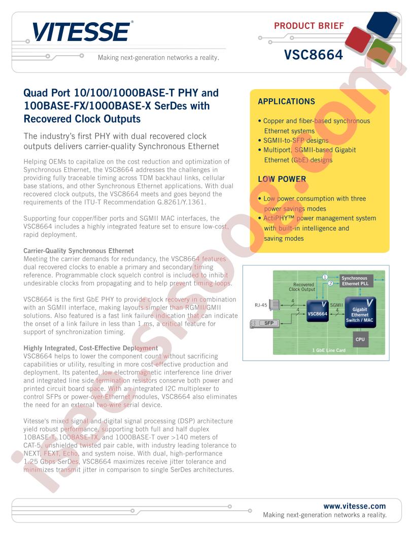 VSC8664 Brief