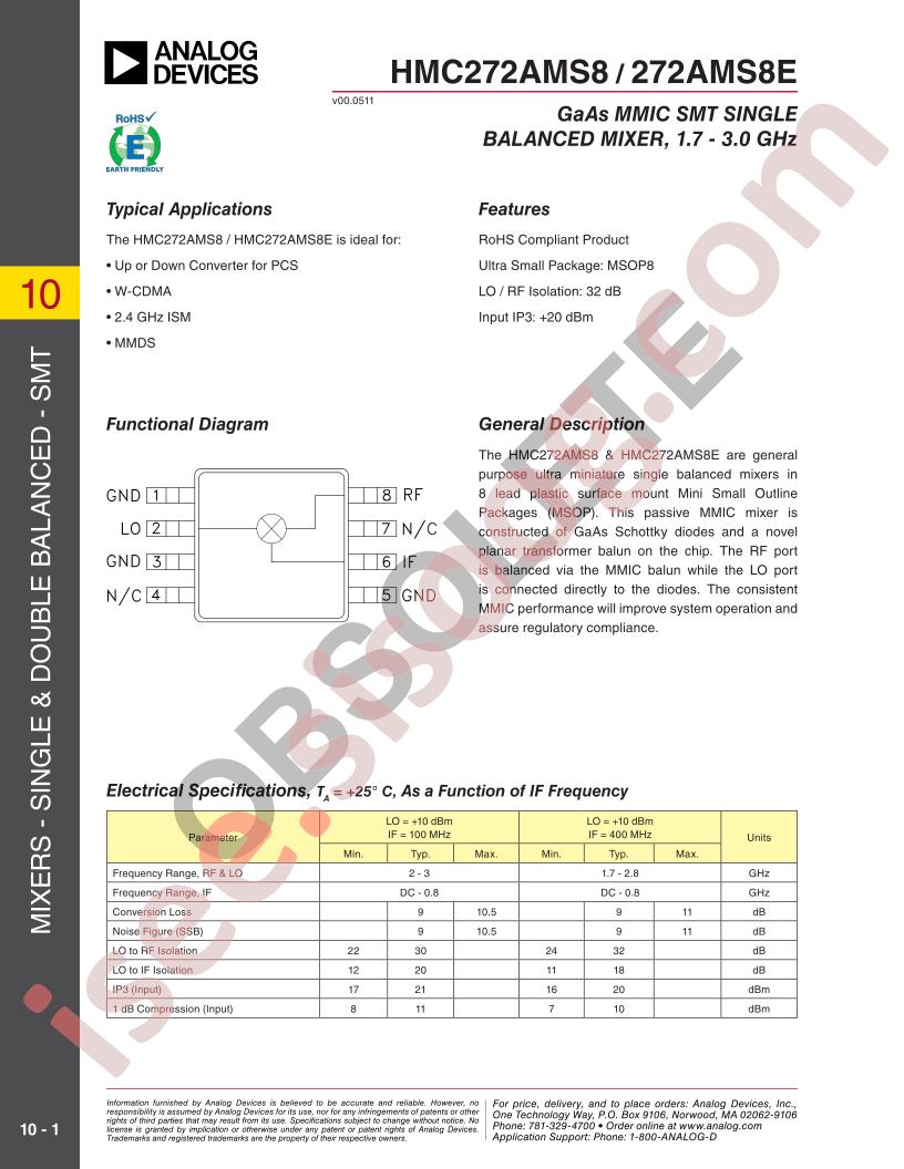 HMC272AMS8(E)