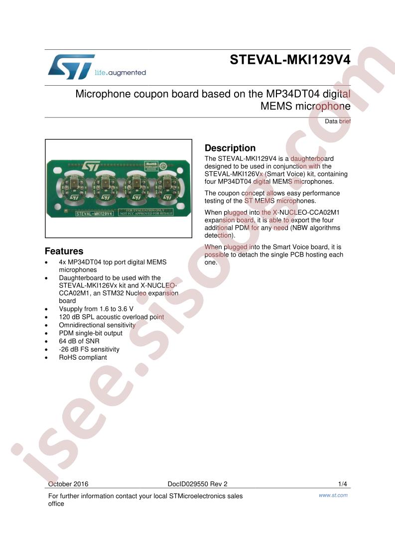 STEVAL-MKI129V4 Brief