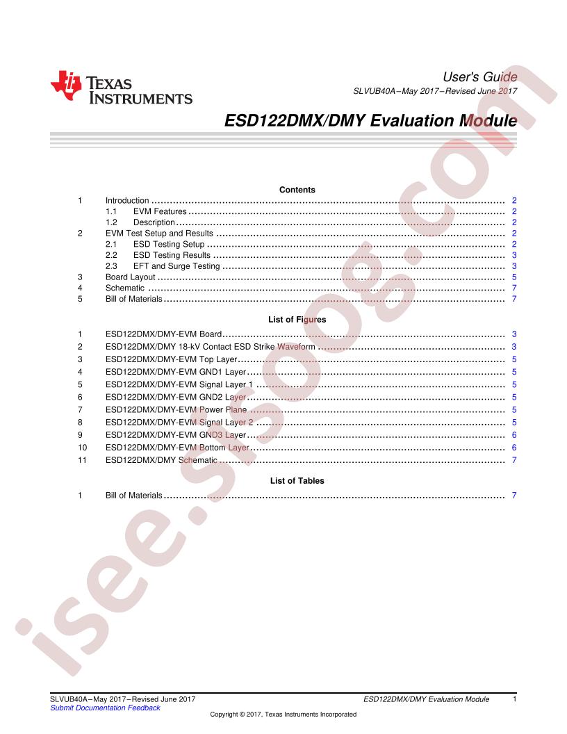ESD122DMX,DMY EVM User Guide