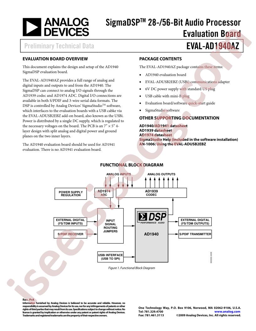 EVAL-AD1940AZ