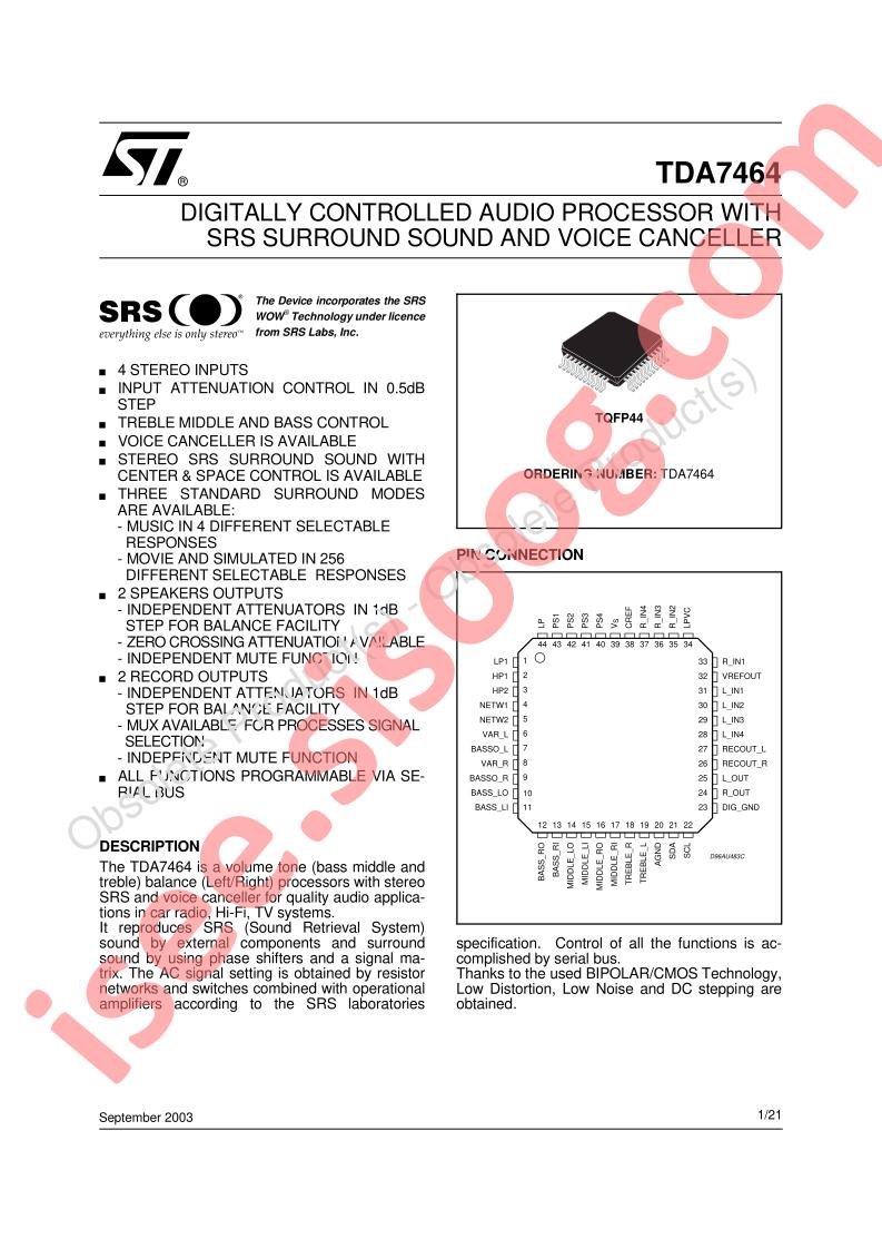 TDA7464