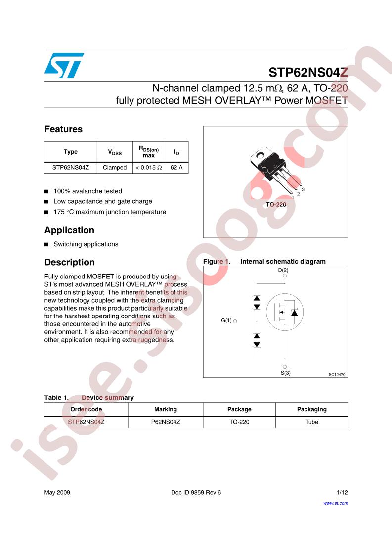 STP62NS04Z
