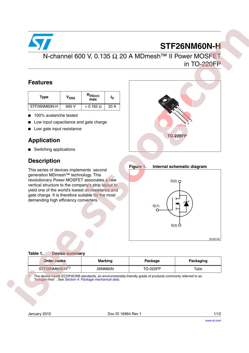 STF26NM60N-H