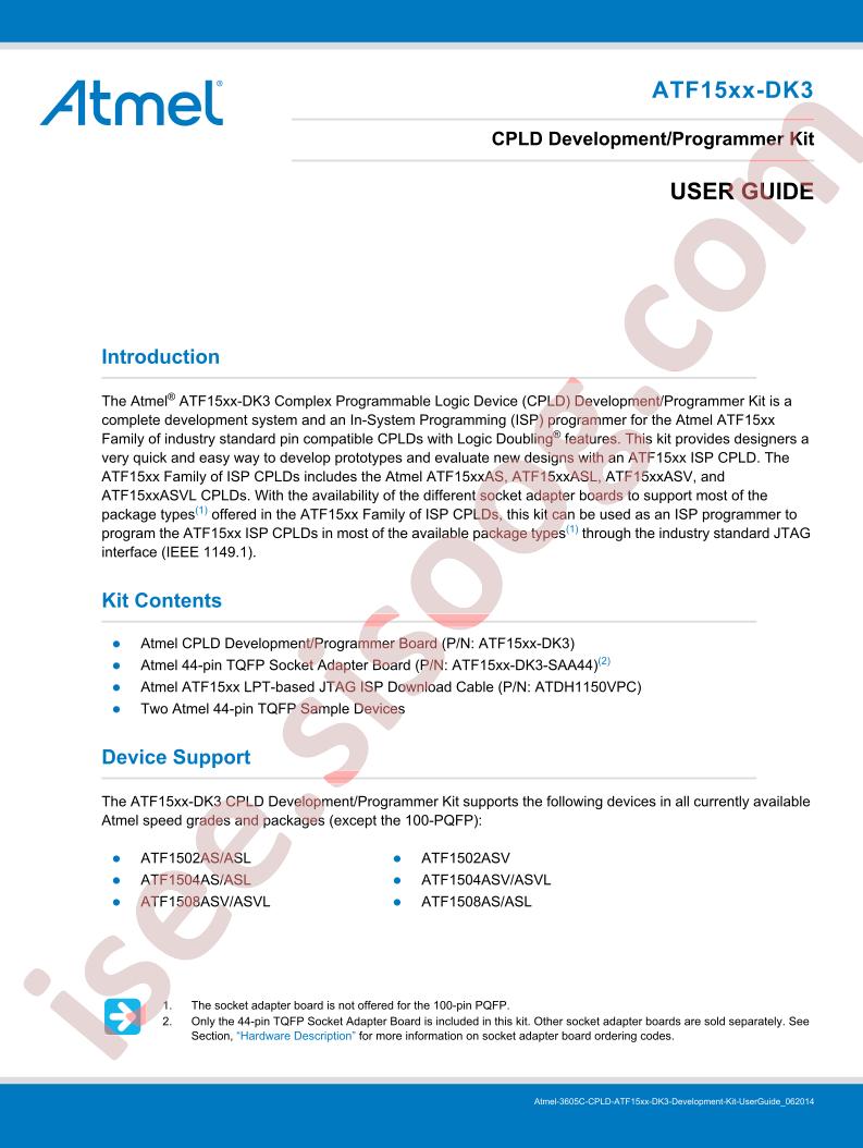 ATF15XX-DK3 User Guide