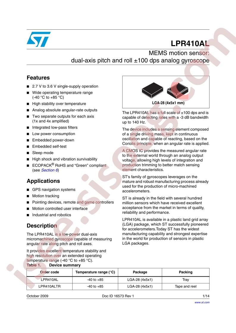 LPR410AL