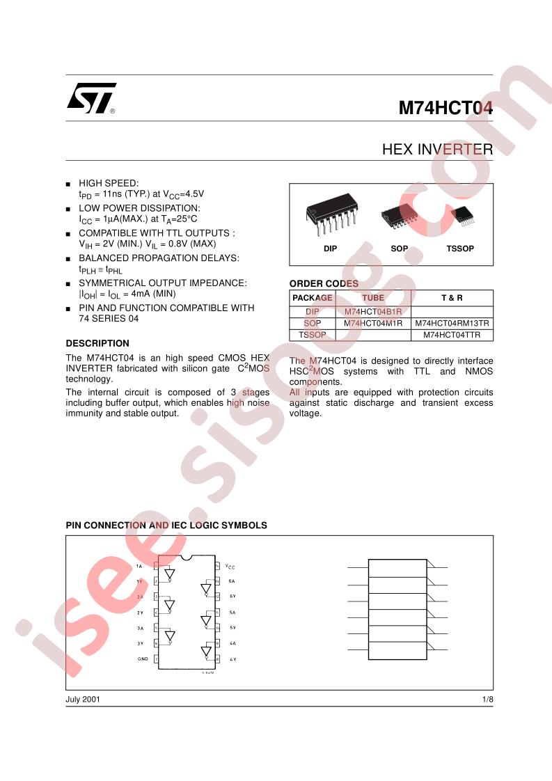 M74HCT04