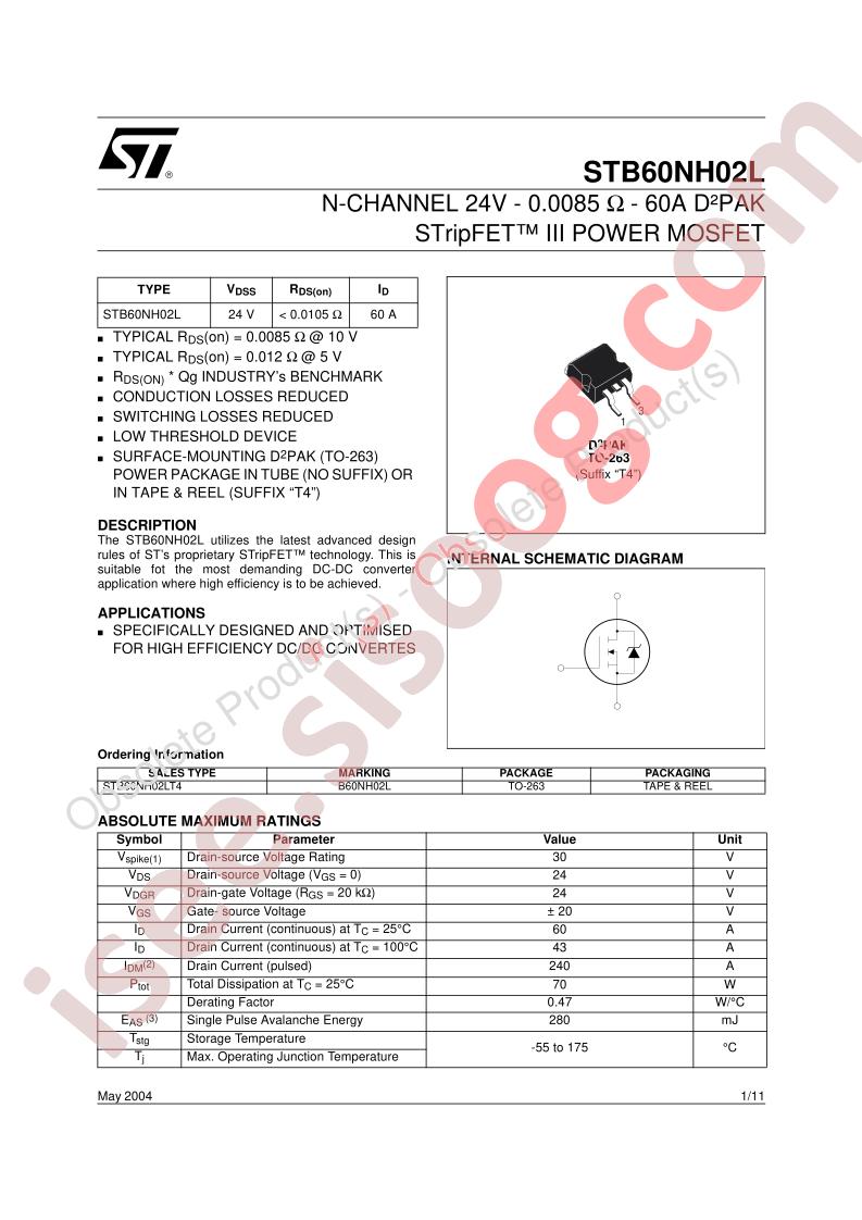 STB60NH02L