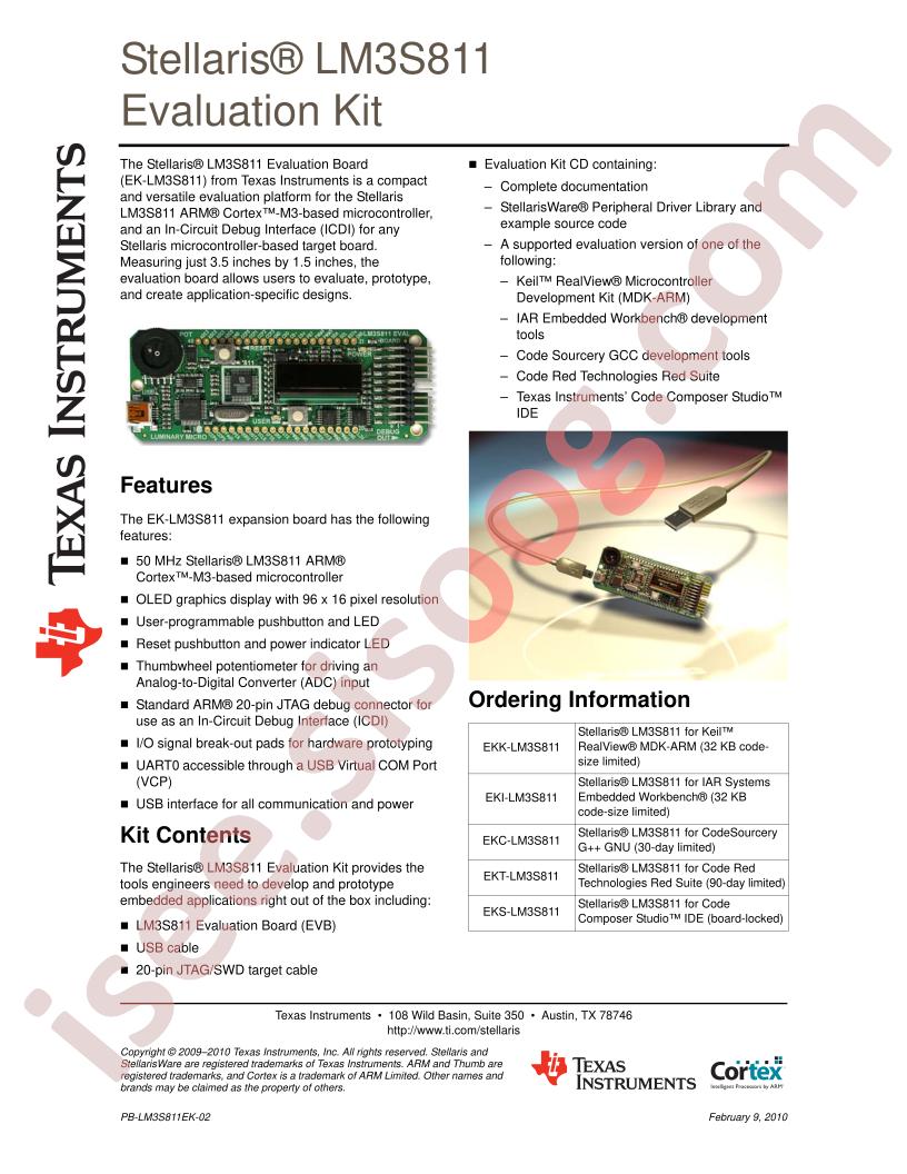 LM3S811 Eval Kit Brief