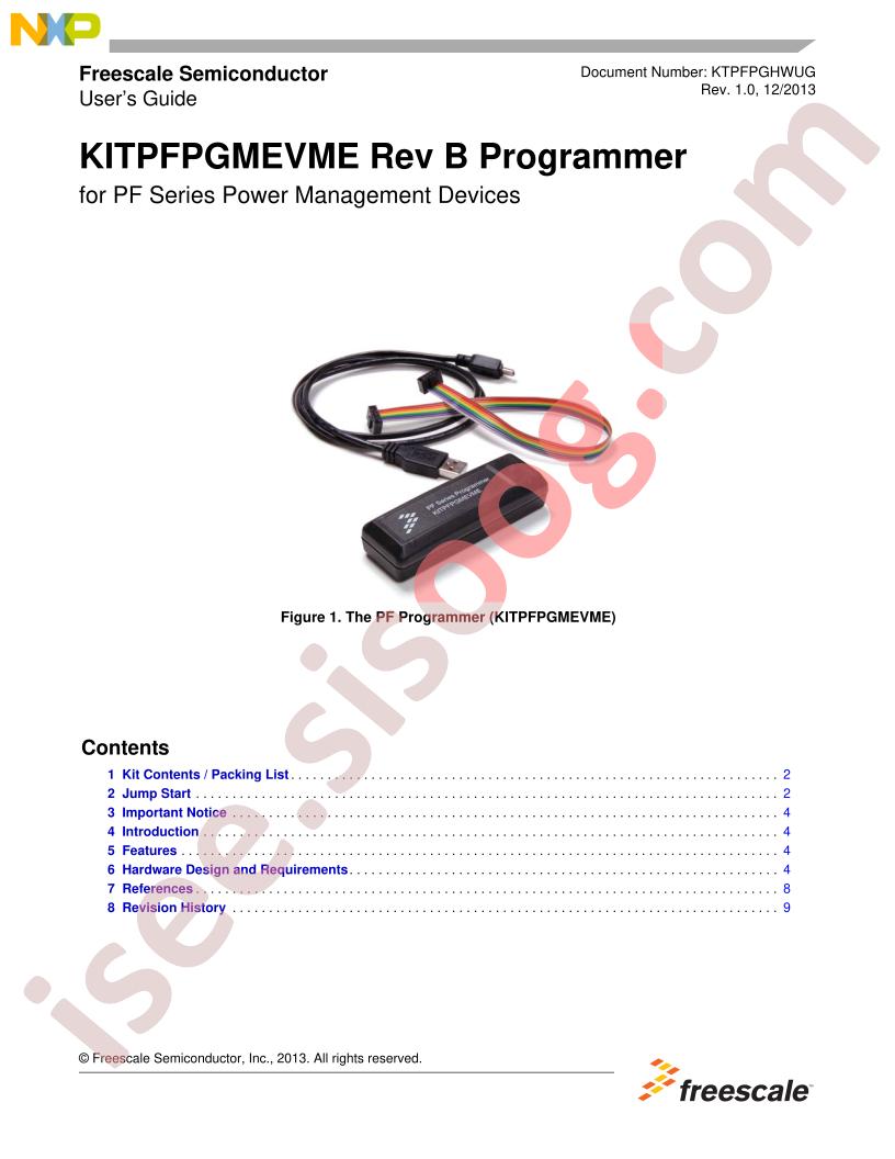 KITPFPGMEVME Programmer User Guide