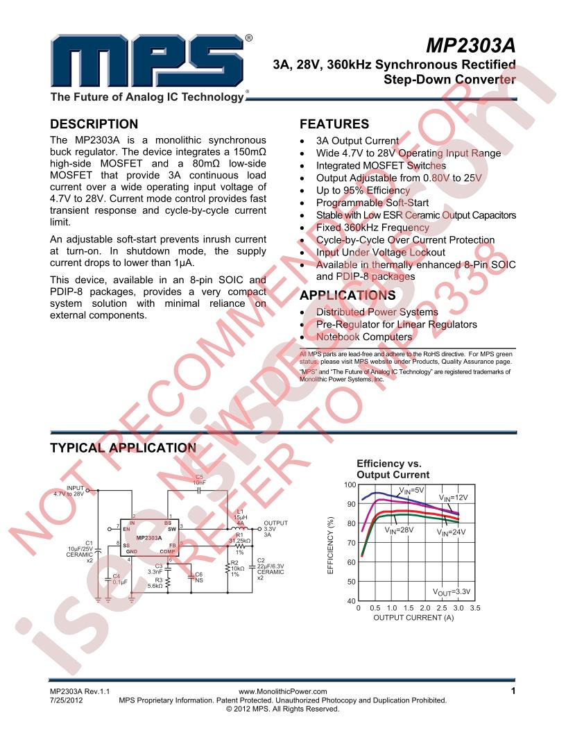 MP2303A Datasheet