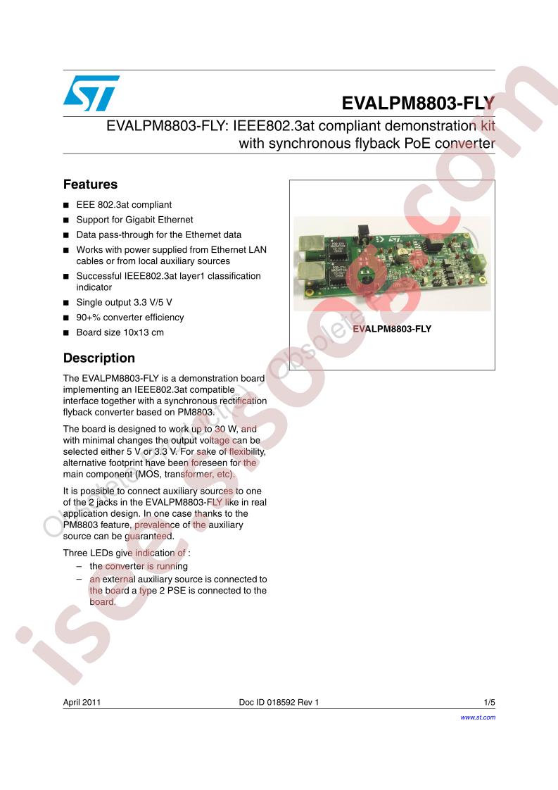 EVALPM8803-FLY Brief