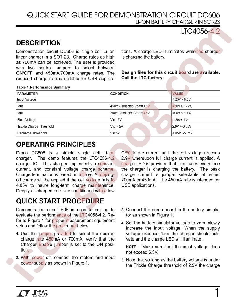 DC606A Quick Start Guide