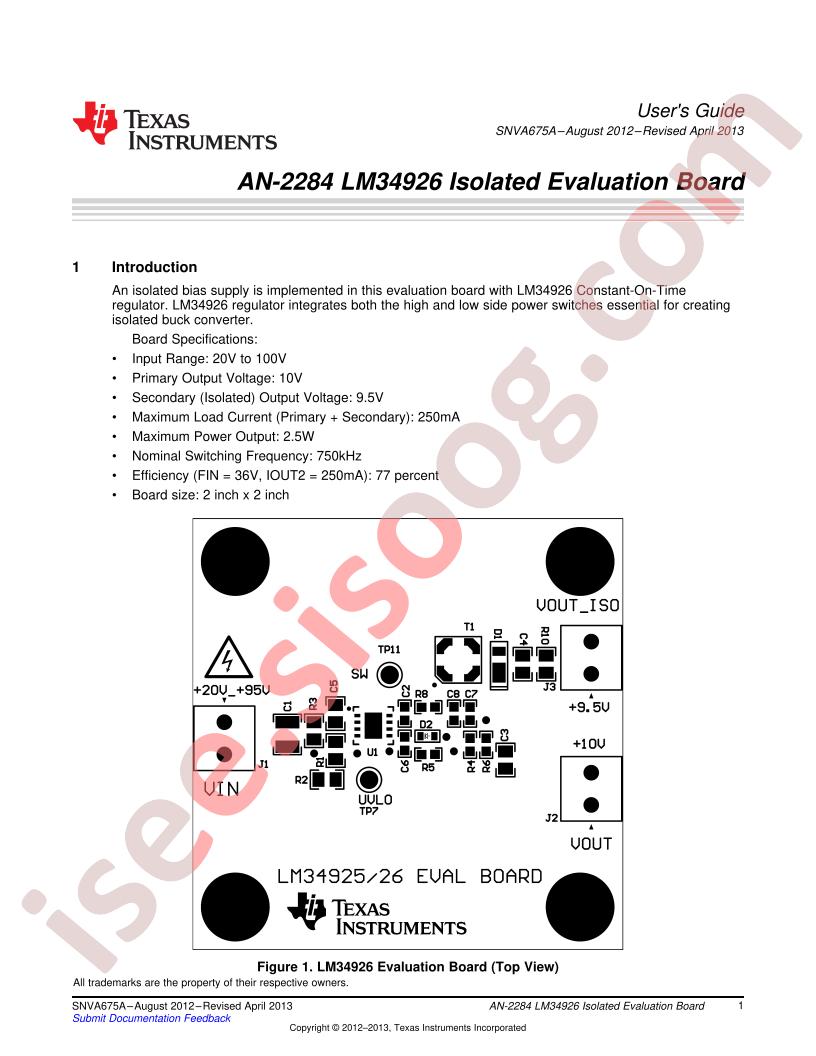 LM34926 Eval Board
