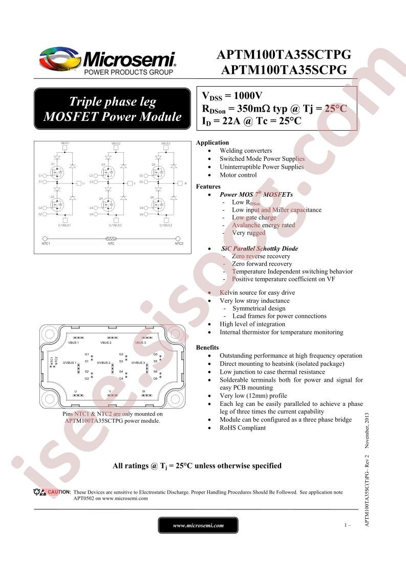 APTM100TA35SC(T)PG