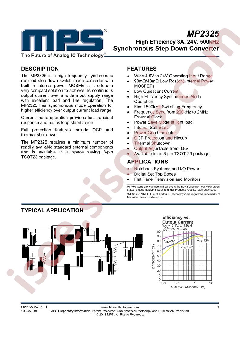 MP2325 Datasheet