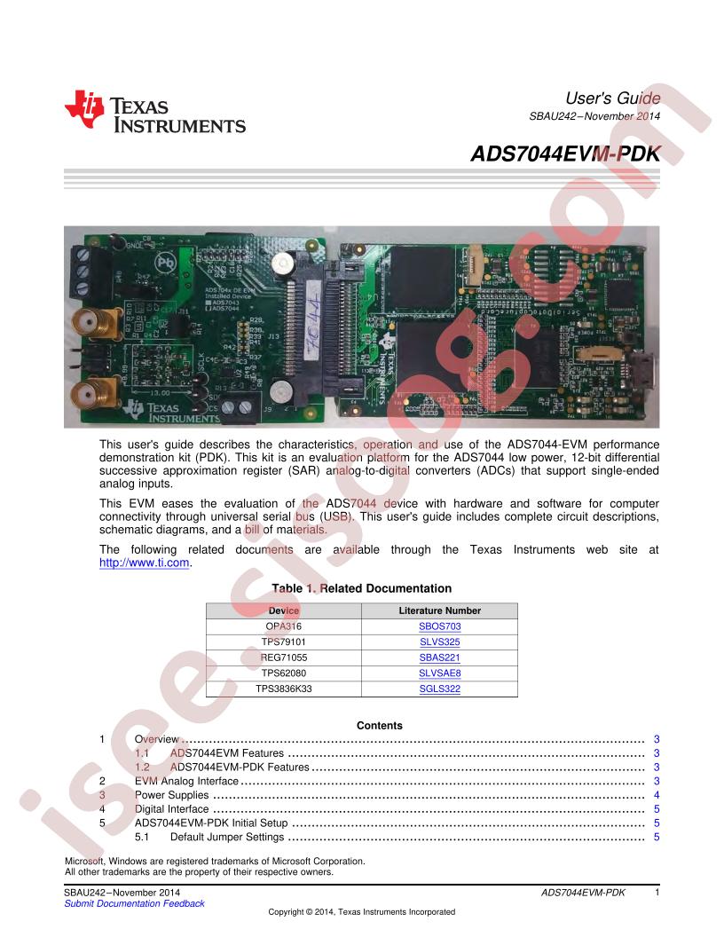 ADS7044EVM-PDK User Guide