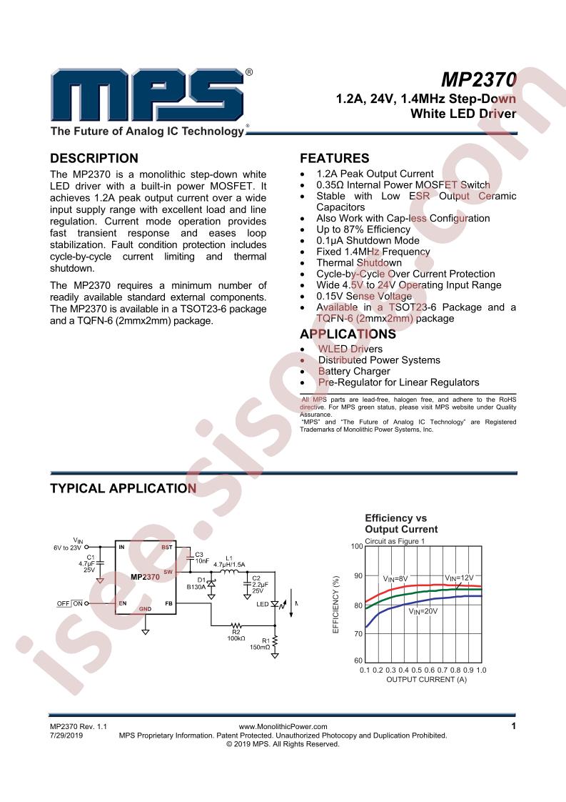 MP2370 Datasheet