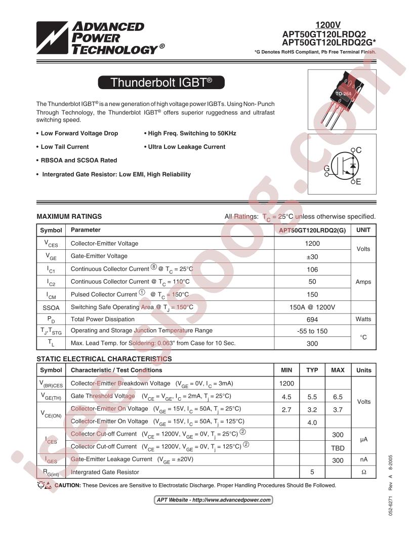 APT50GT120LRDQ2(G)
