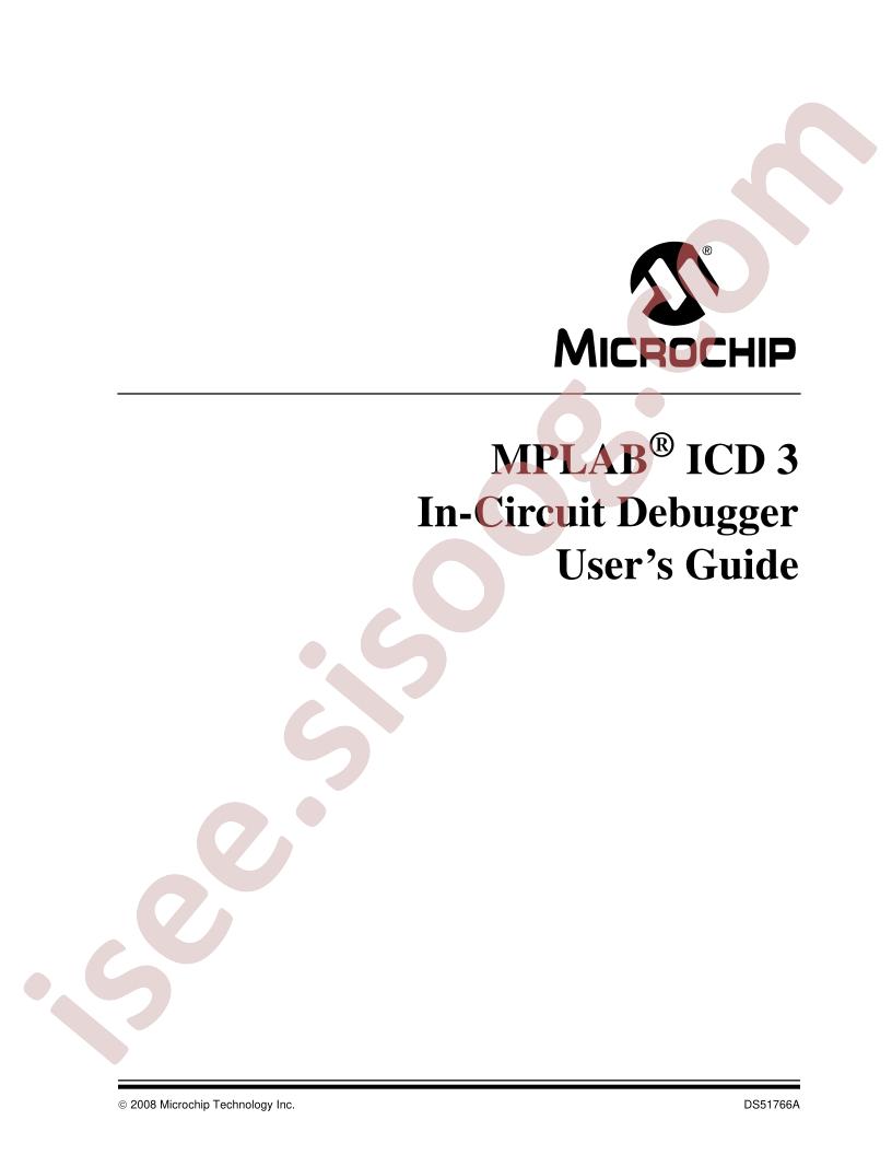 MPLAB® ICD 3 User's Guide