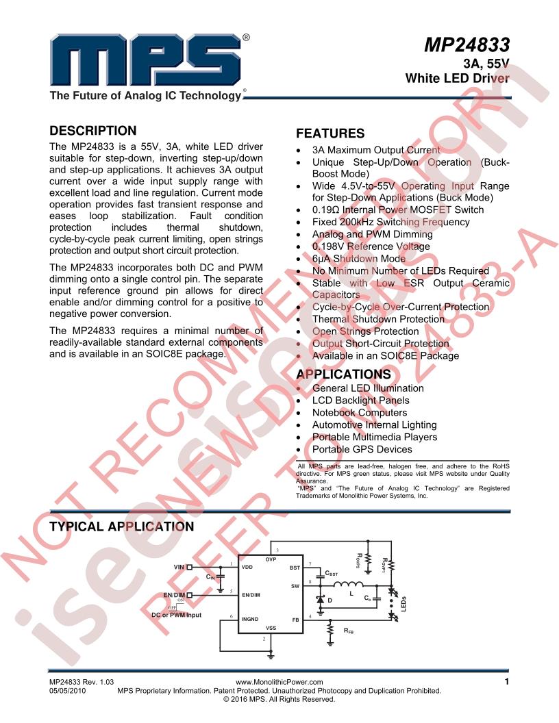 MP24833 Datasheet