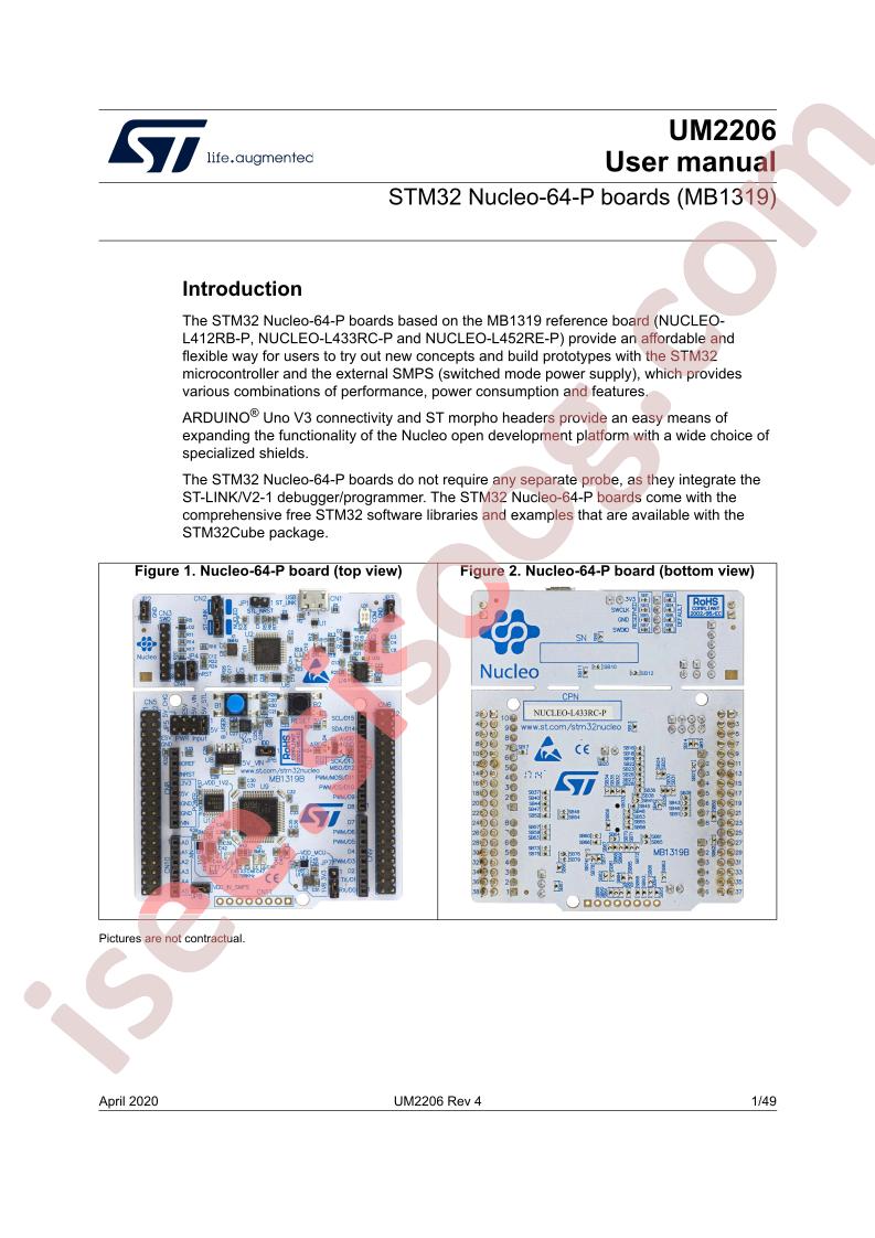STM32 Nucleo-64-P User Manual