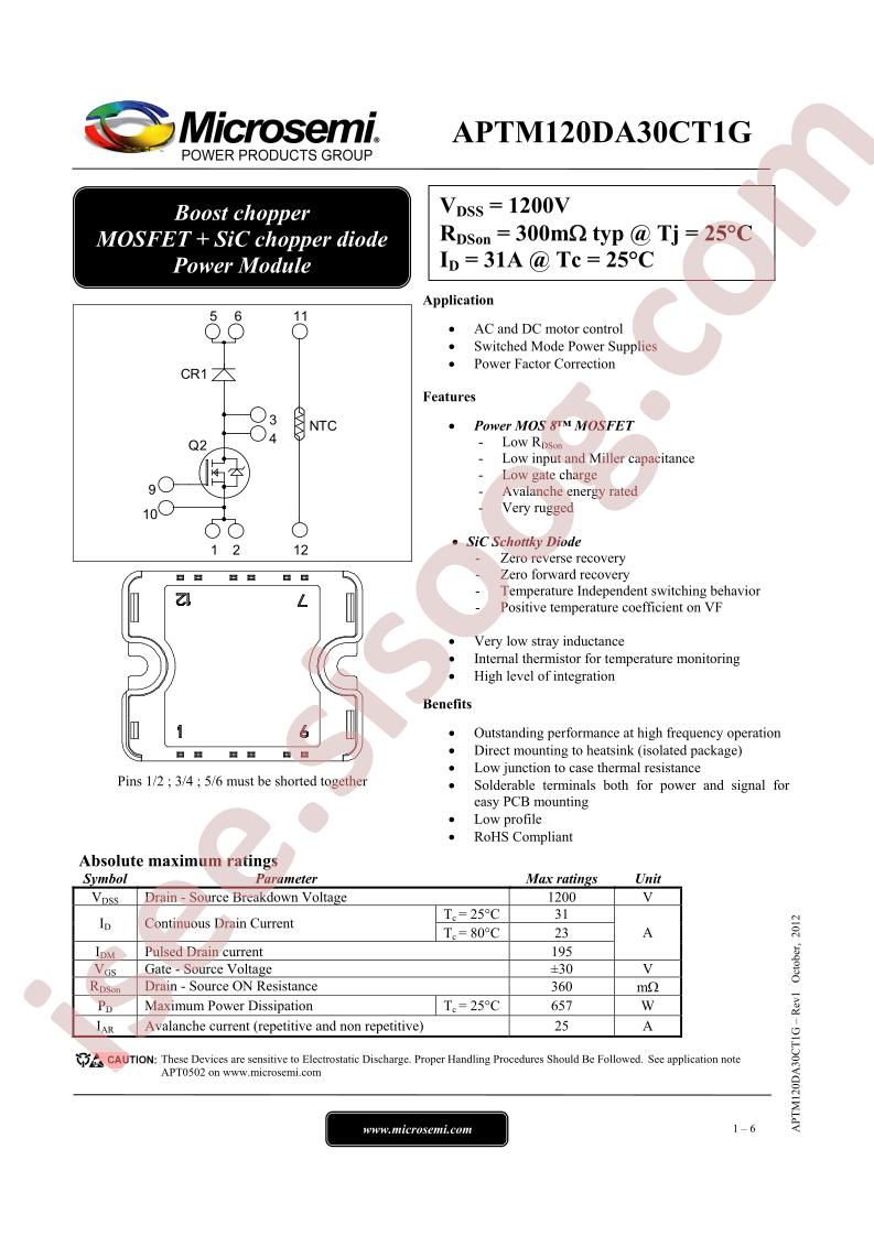 APTM120DA30CT1G