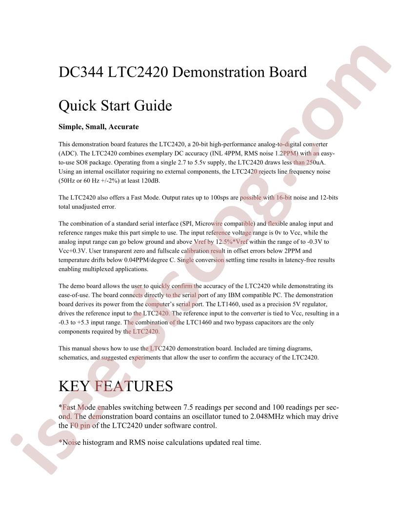DC344 Demo Board Quick Start Guide