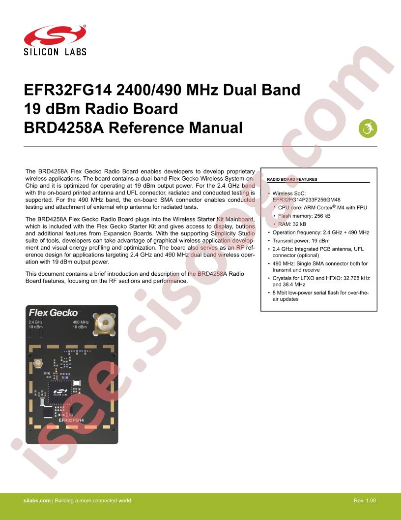 SLWRB4258A Reference Manual