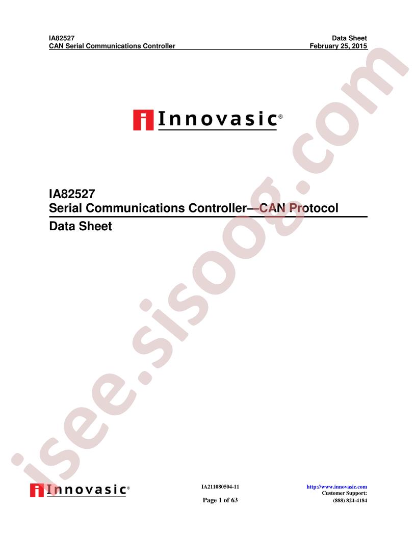 IA82527 Data Sheet