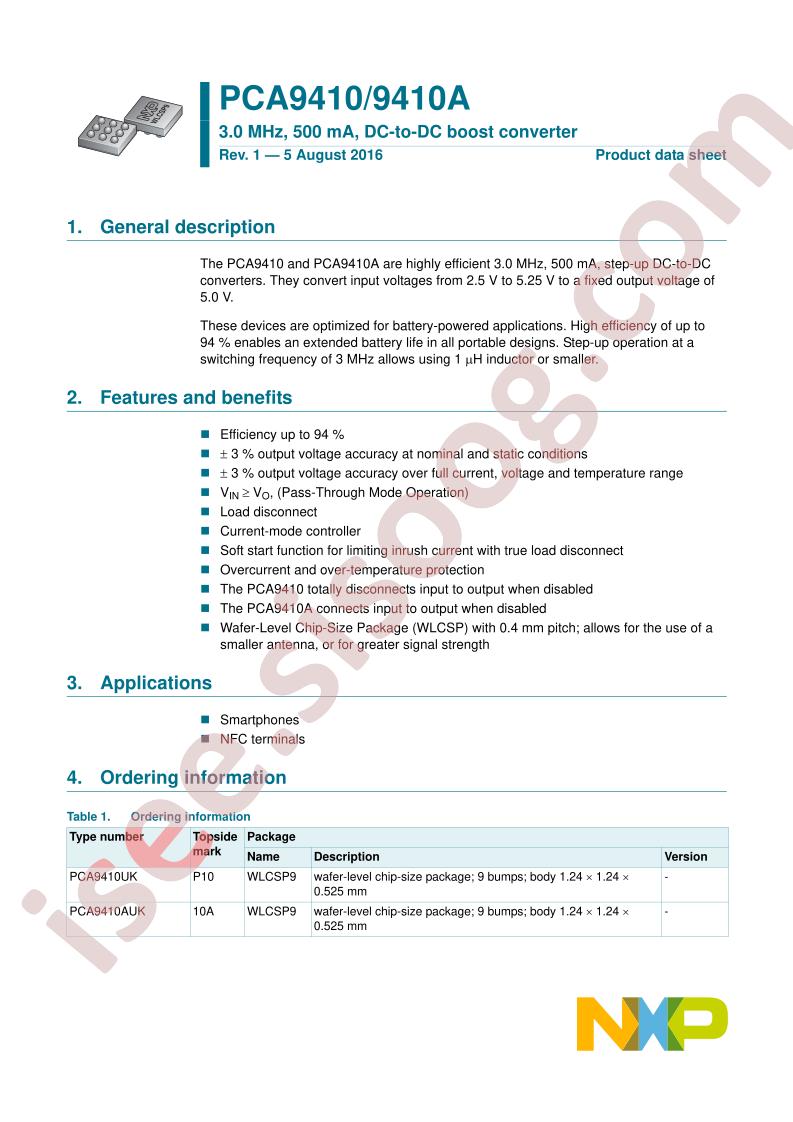 PCA9410(A) Datasheet