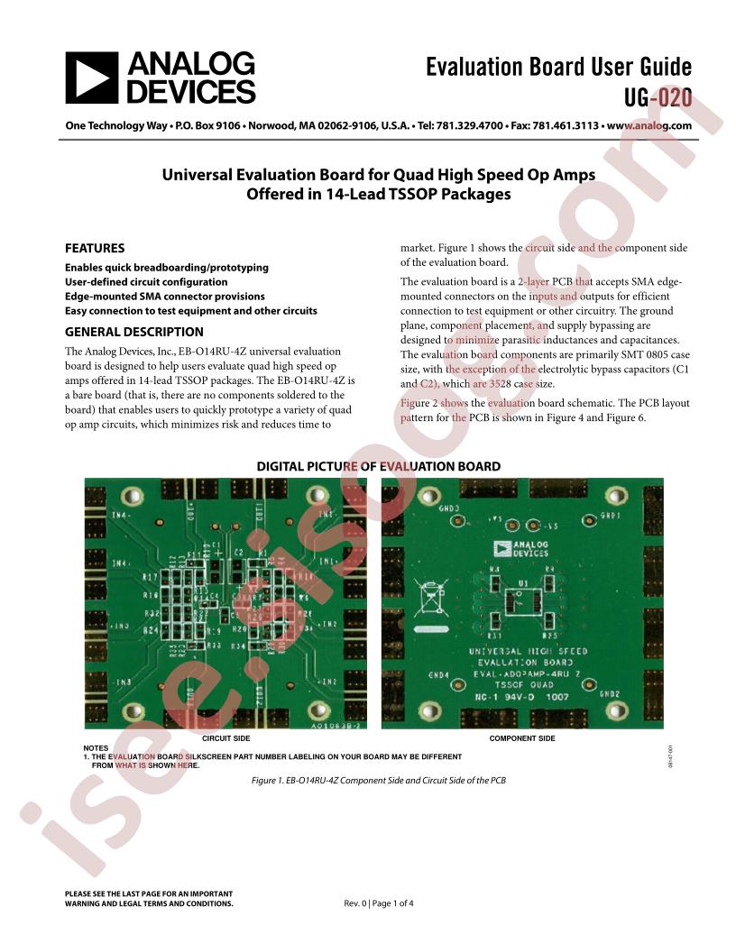 Universal EVB 14-Lead TSSOP Guide