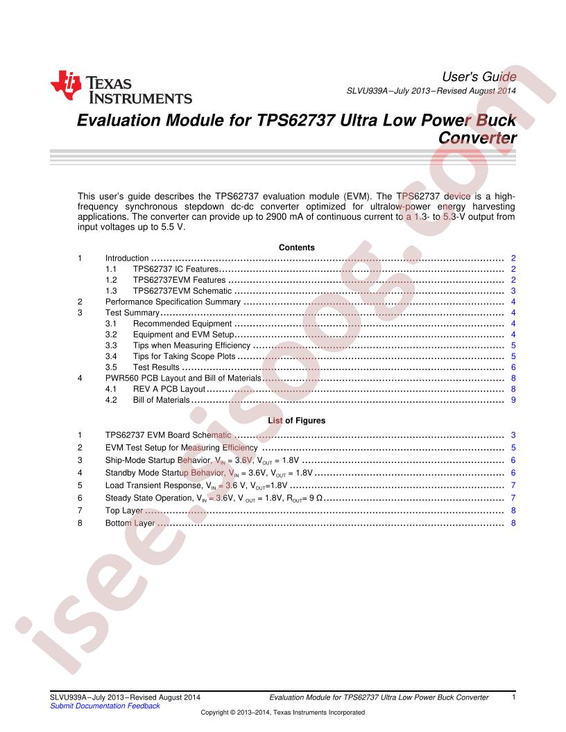 TPS62737EVM-560 User Guide