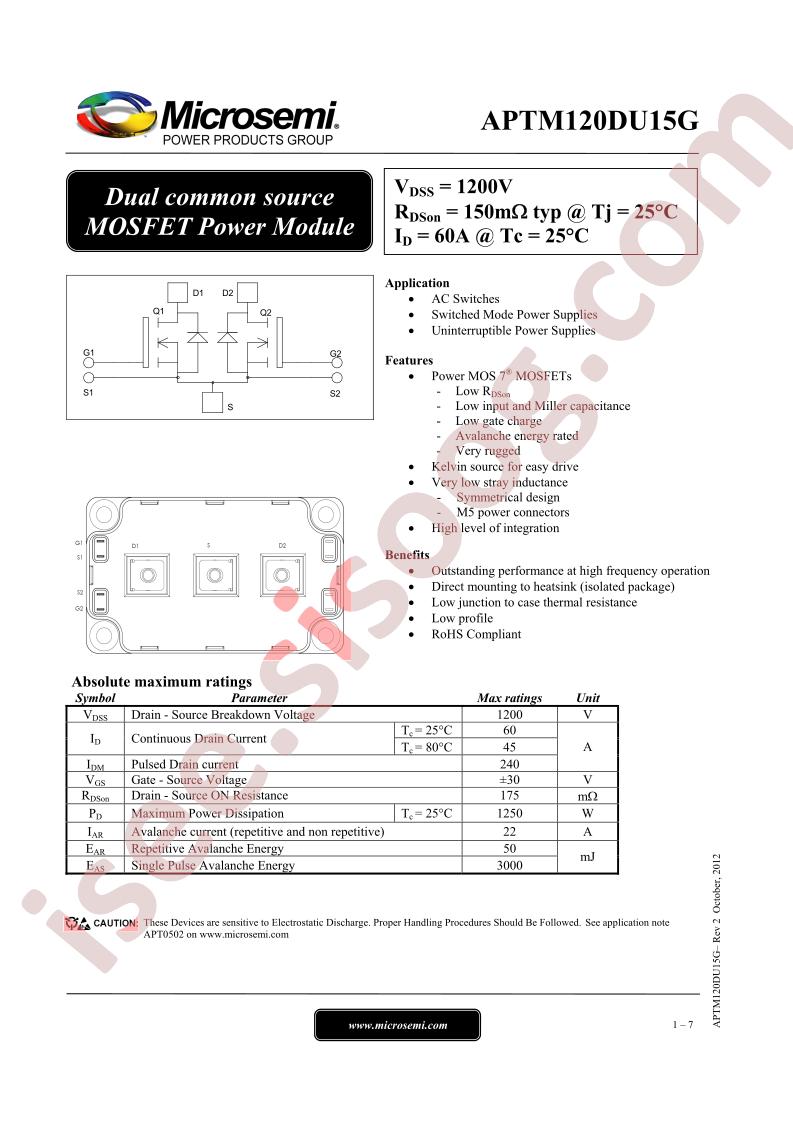 APTM120DU15G