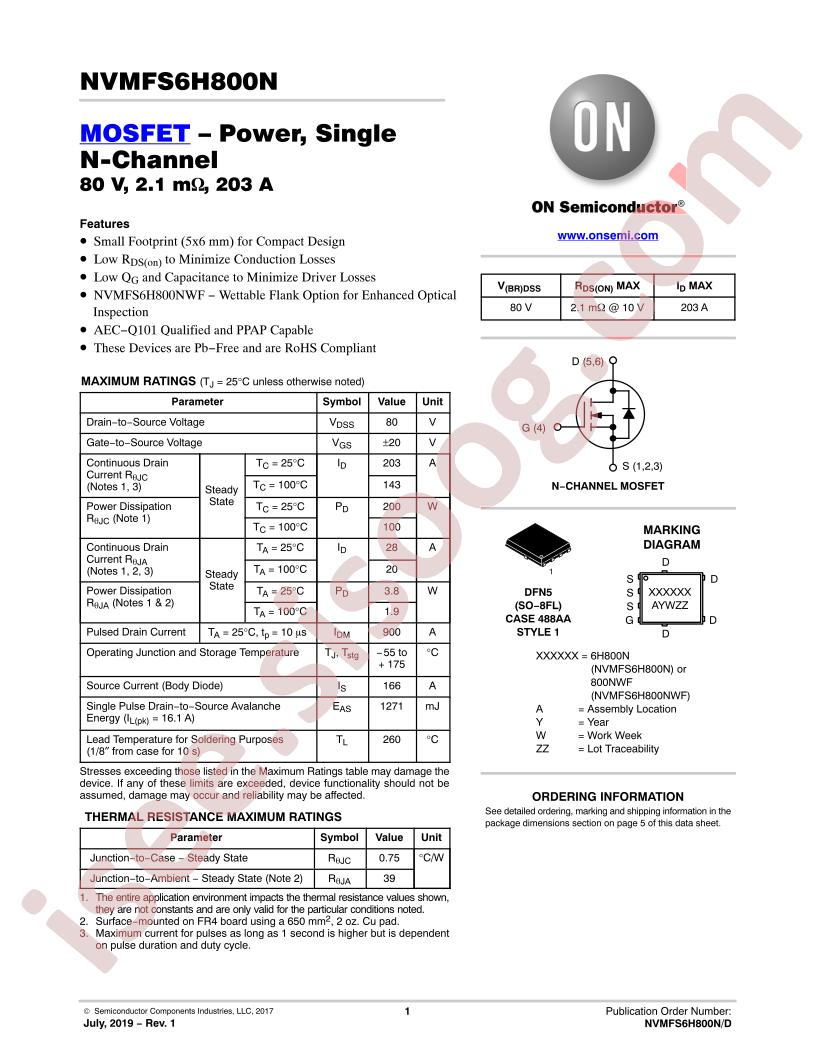 NVMFS6H800N