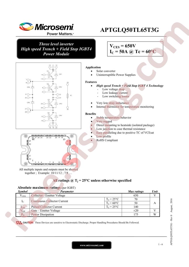 APTGLQ50TL65T3G