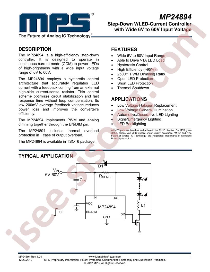 MP24894 Datasheet