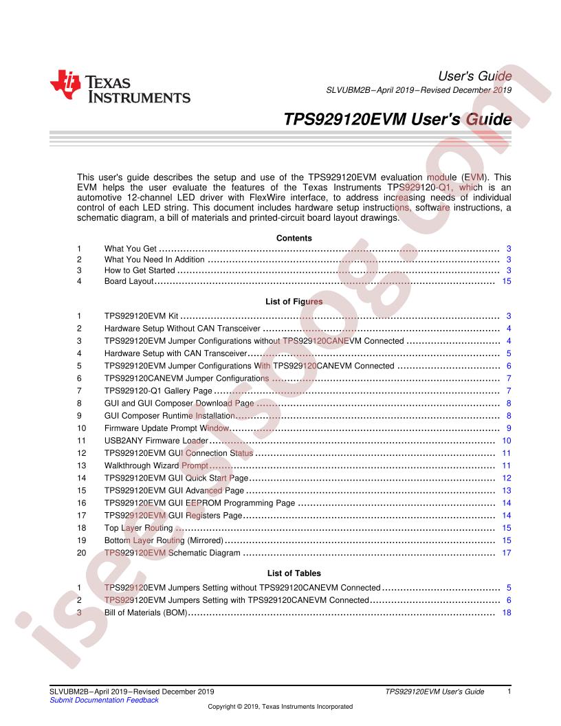 TPS929120EVM User Guide