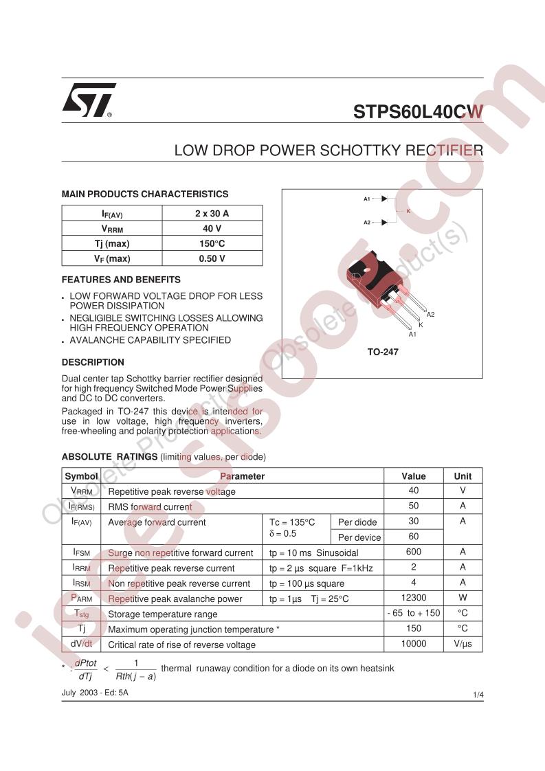 STPS60L40CW