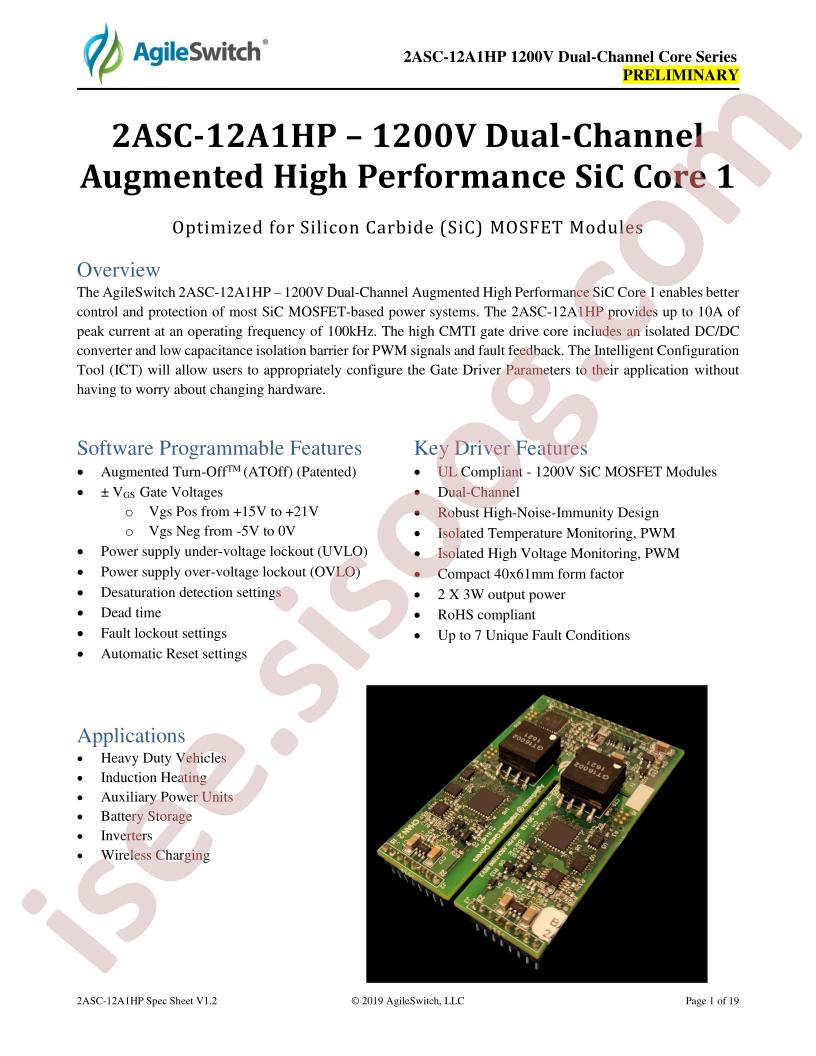 2ASC-12A1HP Preliminary~