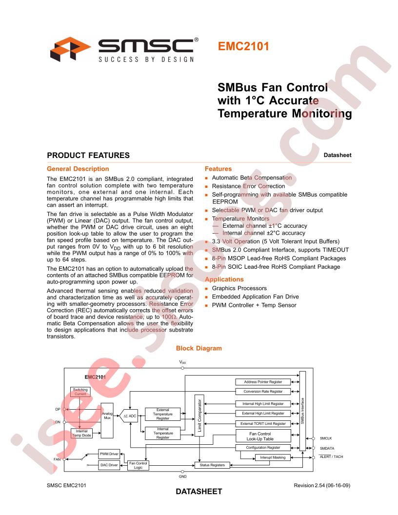 EMC2101 Datasheet