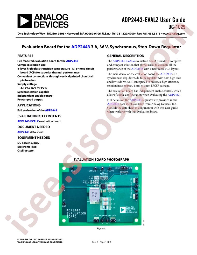 ADP2443-EVALZ Guide