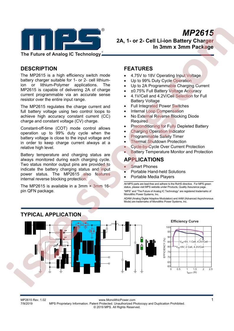 MP2615  Datasheet