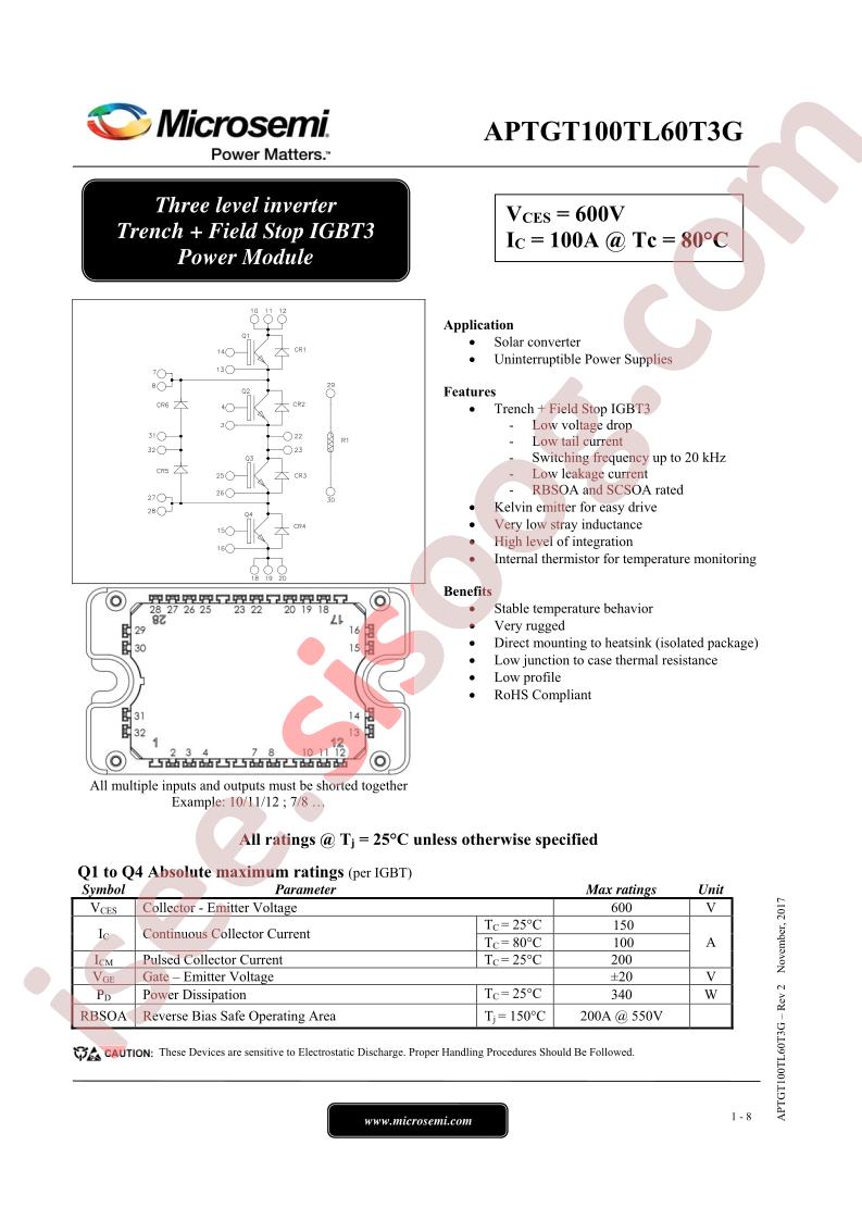 APTGT100TL60T3G