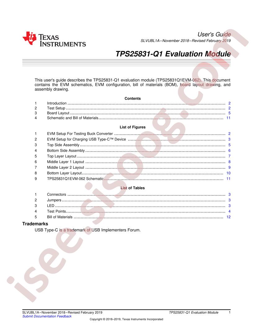 TPS25831-Q1 EVM User Guide