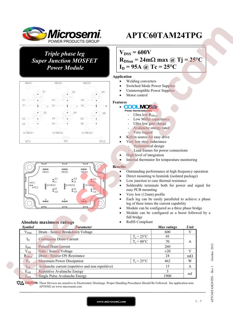 APTC60TAM24TPG
