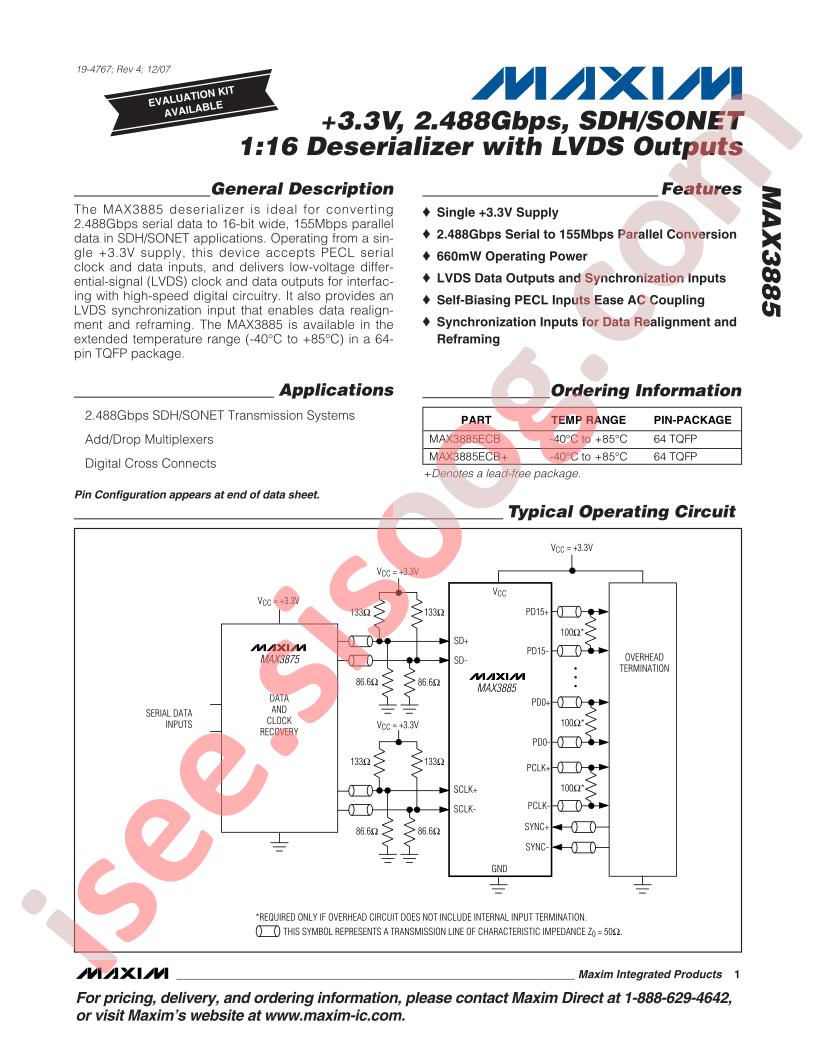 MAX3885