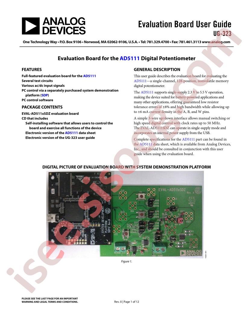 EVAL-AD5111SDZ