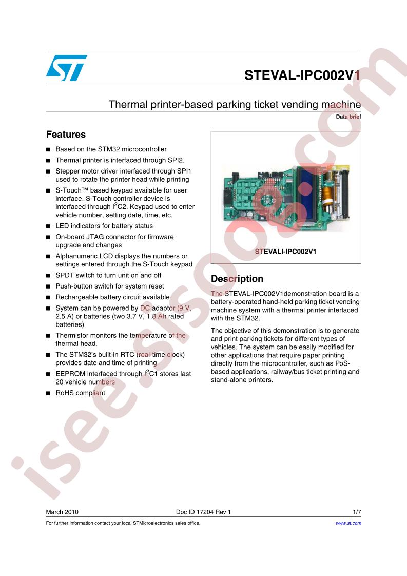 STEVAL-IPC002V1 Brief